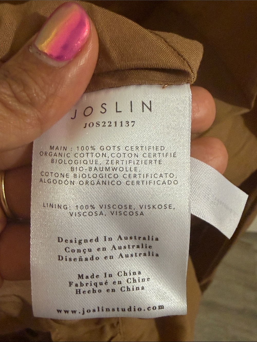JOSLIN Adrianna Ruffled Organic Cotton-Poplin Maxi Dress Square Neck - Picture 11 of 11